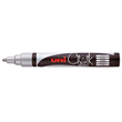 Uni Chalk Marker 1.8-2.5mm Bullet Tip Silver PWE5M